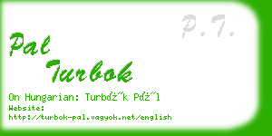 pal turbok business card